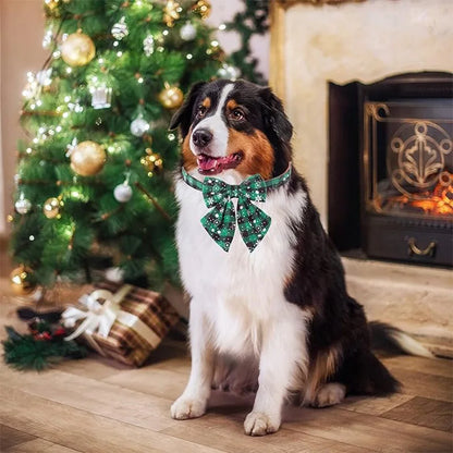 Christmas Tie for Dogs and Cats, Snowflake Dog Collar, Christmas Pet Accessories, Pet Supplies
