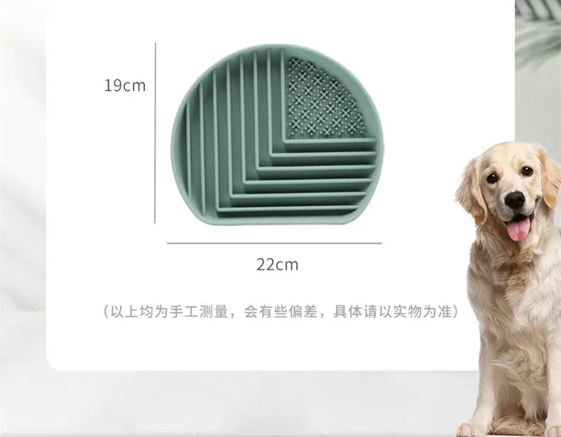 Silicone Slow Food Pad Suction Cup Anti Choking Cat Slow Food Bowl  Dog Licking Plate Pad Pet Slow Food Plate Pet supplies