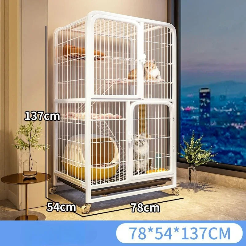 Cat Carrier Home Indoor Extra Large Free Space Cat Villa Multi-storey Luxury Cat Nest Multifunctional Pet Cage pet supplies