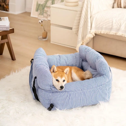 Pet Car Safety Seat Bed Pad Kennel Removable Washable Pet Supplies Four Season Universal Outdoors Traveling Indoor Dog Car Seat