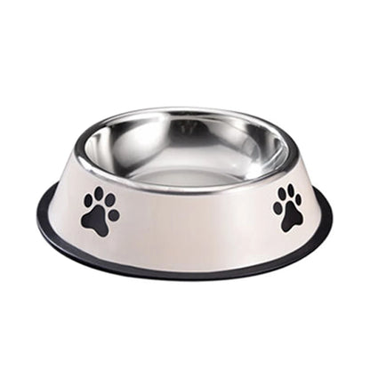 Stainless Steel Pet Bowl Cat  Dog Food Bowl Multi-Specification Anti-fall Food Bowl Food Bowl Feeding Pet Supplies 16 To 22 Cm