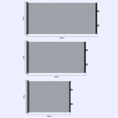 Retractable Barrier Fences Mesh Design Higher Design Mesh Stairs Gate Easy Install Punch-Free Dog Safety Fence Pet Supplies