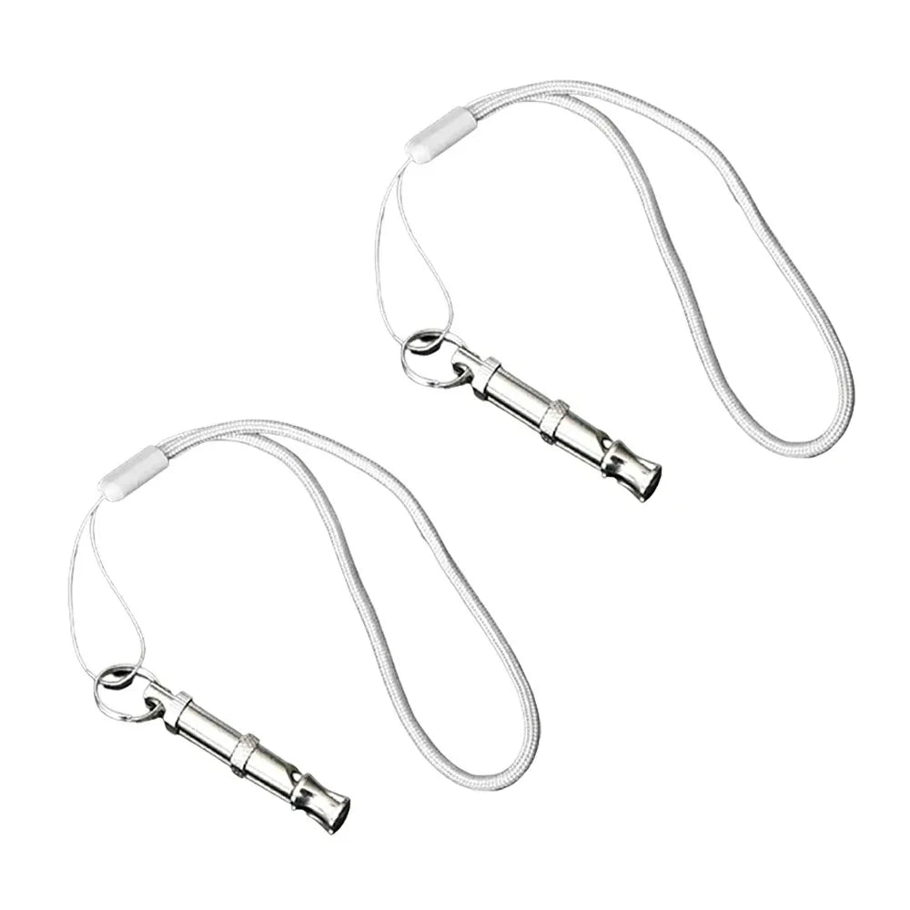 Dog Training Whistle Stop Barking Device Ultrasonic Training Flute Silent Whistle Control Tool Puppy Train Keychain Pet Supplies