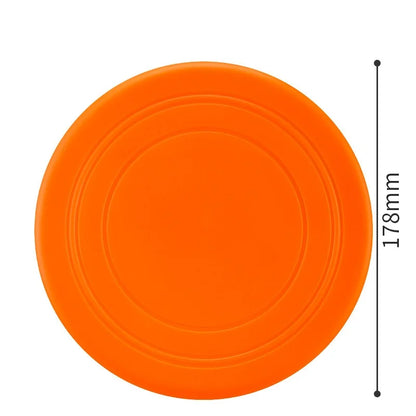 7 Colors Silicone Flying Saucer Interactive Dog Cat Toy Chew Resistant Flying Discs for Puppy Training Fun Pet Supplies