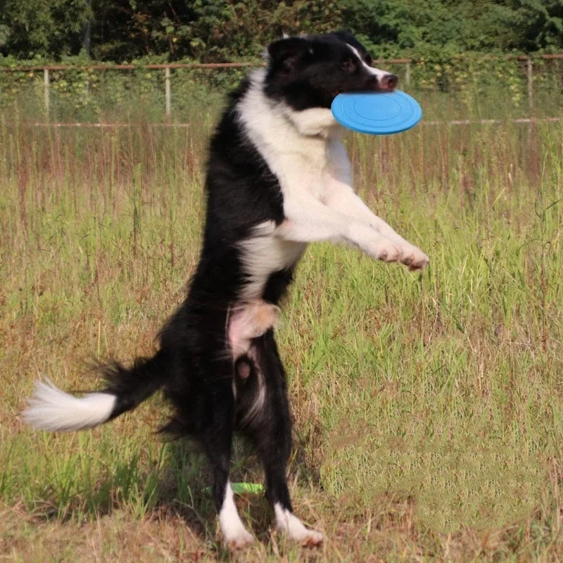 7 Colors Silicone Flying Saucer Interactive Dog Cat Toy Chew Resistant Flying Discs for Puppy Training Fun Pet Supplies