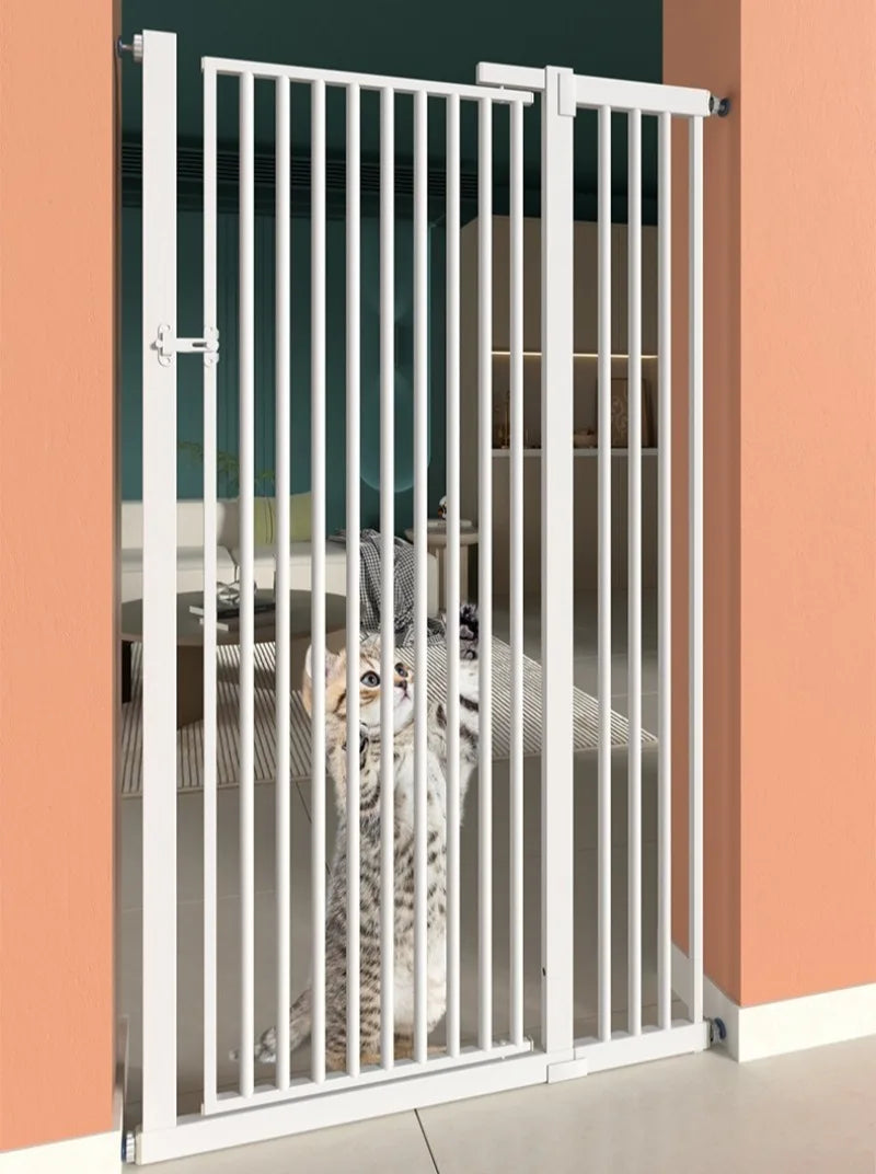 High 150CM Indoor Cat Fence Barrier Anti Jump Escape Cats Fences Isolation Gate Cats Containment Carbon Steel Pet Supplies