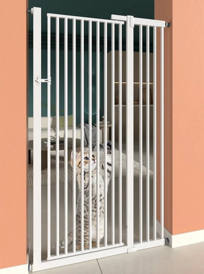 High 150CM Indoor Cat Fence Barrier Anti Jump Escape Cats Fences Isolation Gate Cats Containment Carbon Steel Pet Supplies