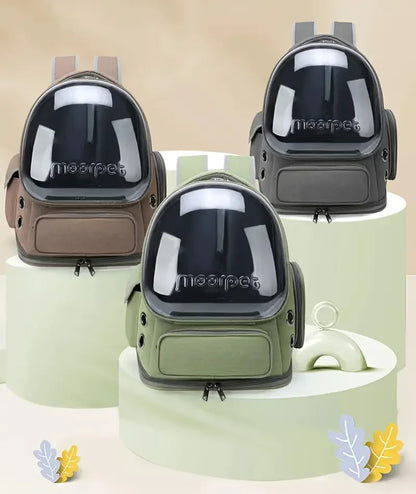 1pc Transparent Pet Carrier Bag Outdoor Travel Backpack for Cats Small Dogs Breathable Ventilated Cat Carrying Bag Pet Supplies