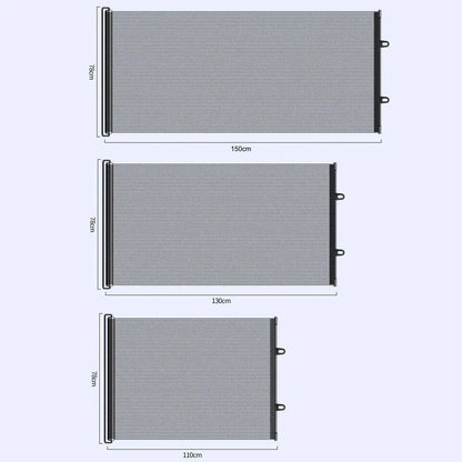 Retractable Barrier Fences Mesh Design Higher Design Mesh Stairs Gate Easy Install Punch-Free Dog Safety Fence Pet Supplies