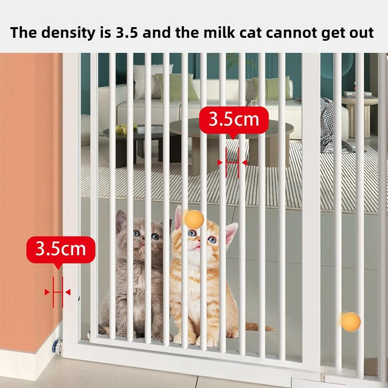 High 150CM Indoor Cat Fence Barrier Anti Jump Escape Cats Fences Isolation Gate Cats Containment Carbon Steel Pet Supplies