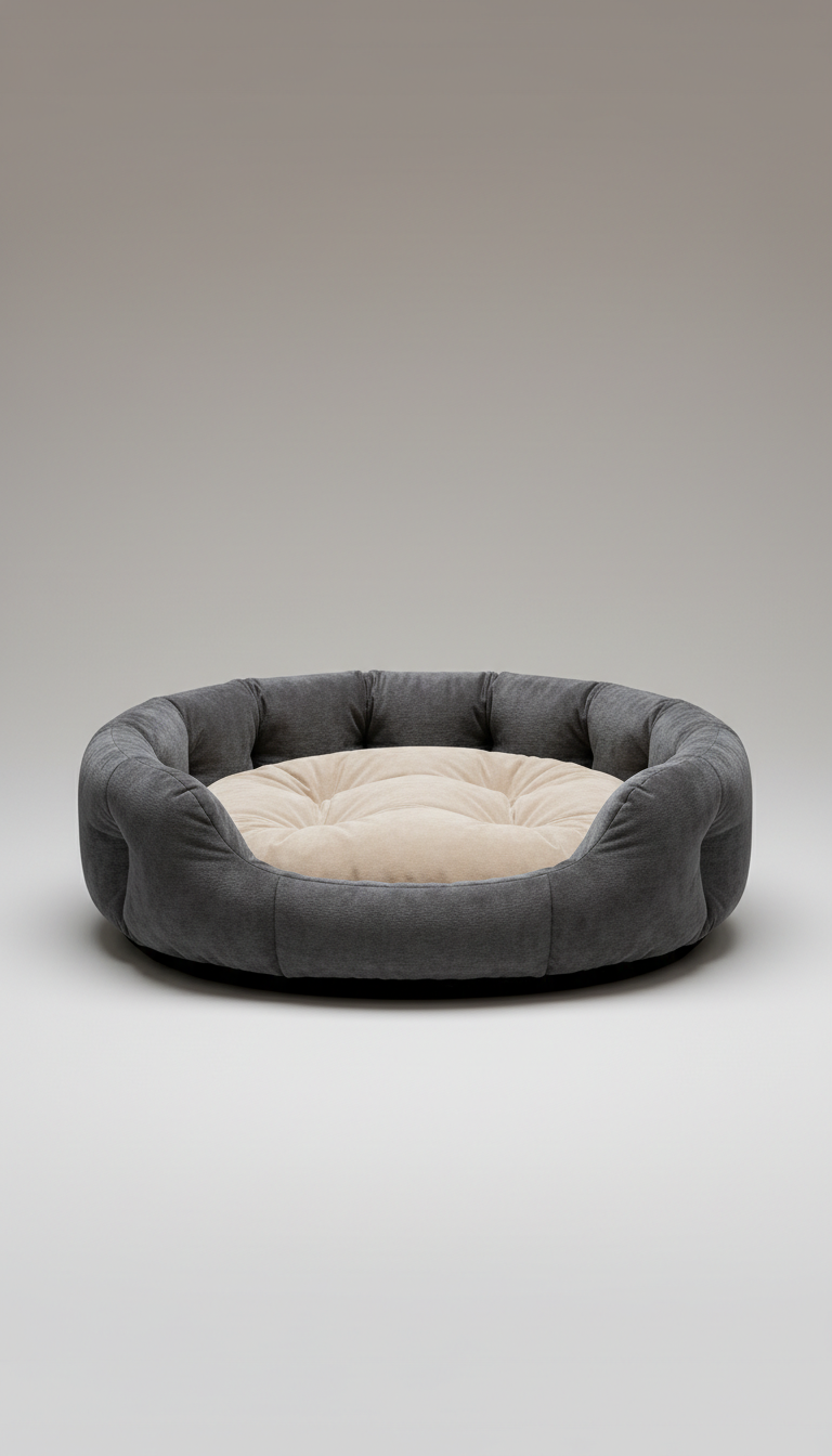 Orthopedic velvet pet bed